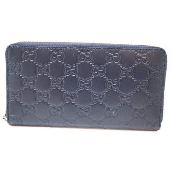 Gucci Navy Blue Zip Wallet - Picture 1 of 15